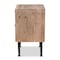 Baxton Studio Calida Mid-Century Modern Whitewashed Natural Brown Finished Wood and Rattan 2-Drawer Nightstand 178-11412-Zoro - alternate 6